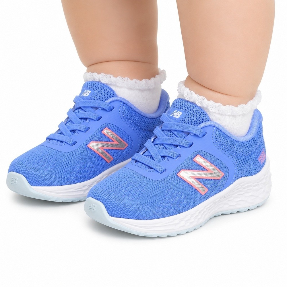Baby Girl Arishi v4 Sneakers by New Balance Blue Pink Size 3W New With Tags